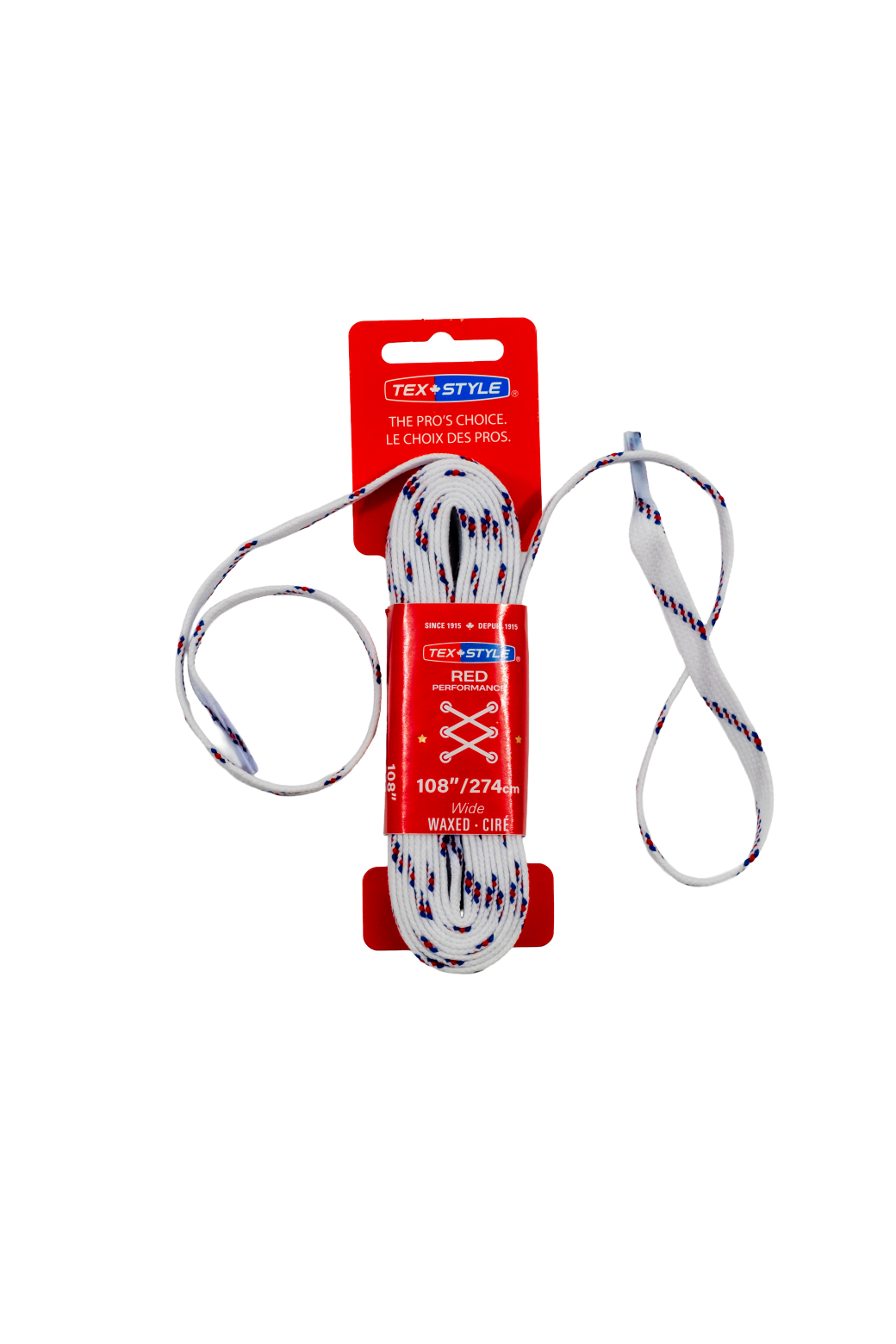 Tex-Style RED Lacci da Pattini Performance – Larghi Cerati