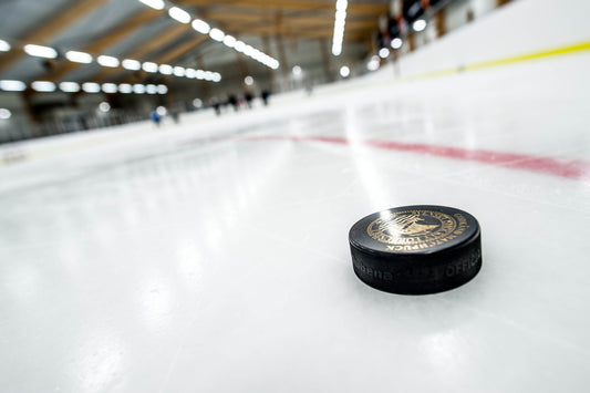 Matchpuck Hockey – Senza pelucchi con stampa da partita - confezione da 100