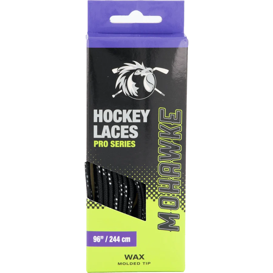 Mohawke Lace Wax Black - Lacci cerati neri per pattini