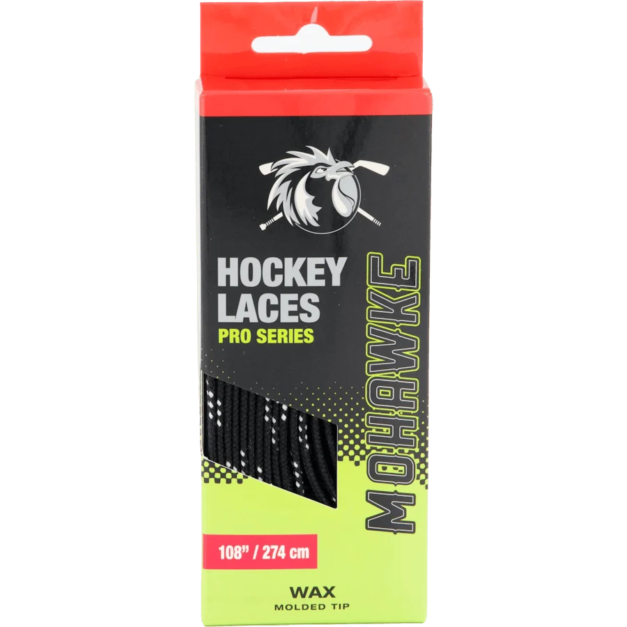 Mohawke Lace Wax Black - Lacci cerati neri per pattini