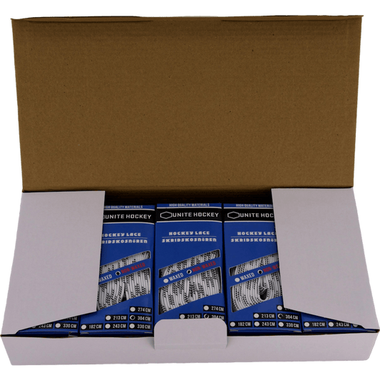 Unite Hockey - Lacci per pattini in cotone – Cartone da 10 paia