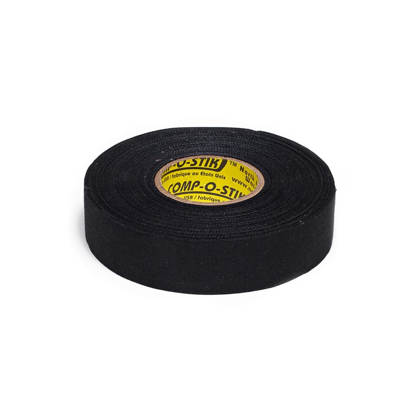 Comp-o-stik Nastro in Tessuto per Hockey – Bianco / Nero, Stretto / Largo