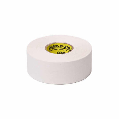 Comp-o-stik Nastro in Tessuto per Hockey – Bianco / Nero, Stretto / Largo
