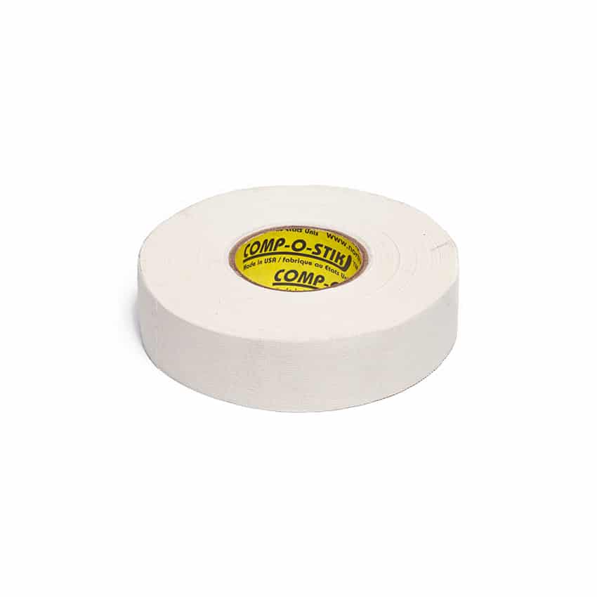 Comp-o-stik Nastro in Tessuto per Hockey – Bianco / Nero, Stretto / Largo