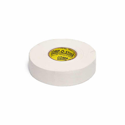 Comp-o-stik Nastro in Tessuto per Hockey – Bianco / Nero, Stretto / Largo