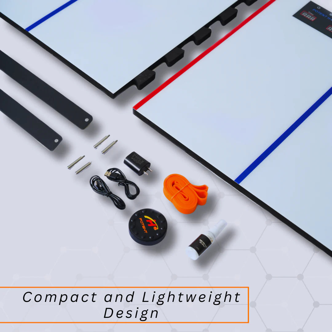 Piastra di Tiro Digitale Hockey Mini – Allenamento Interattivo per Controllo del Puck e Tempismo