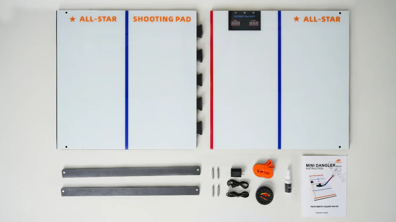 Piastra di Tiro Digitale Hockey Mini – Allenamento Interattivo per Controllo del Puck e Tempismo